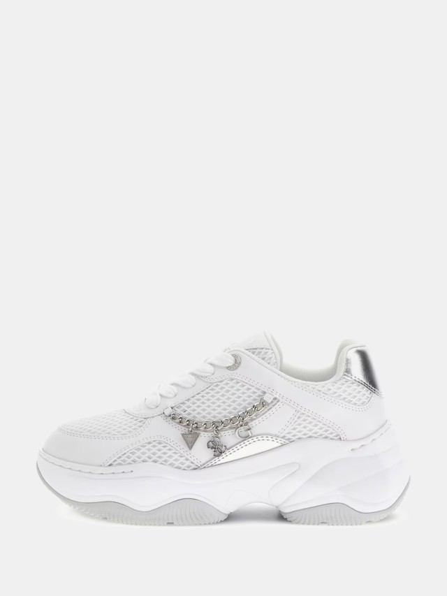 Guess Harpaa Γυναικεία Sneakers Λευκά