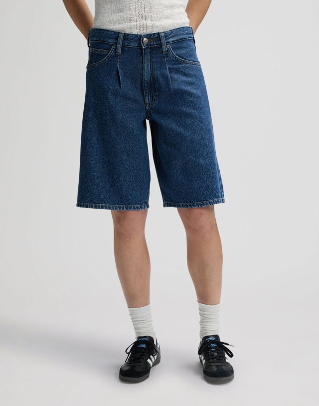 Lee Drapey Jort Overt Wash Γυναικείο Βερμούδα Τζιν