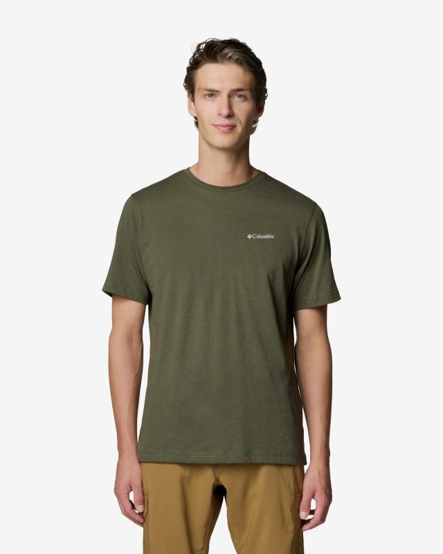 Columbia Thistletown Hills™ Short Sleeve Ανδρική Μπλούζα Πράσινη