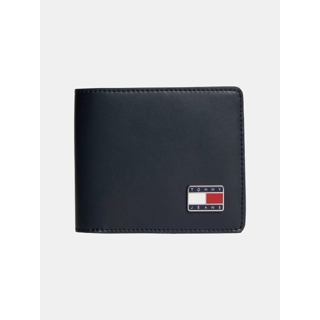 Tommy Hilfiger Tjm Heritage Leather Cc Wallet Ανδρικό Δερμάτινο Πορτοφόλι Μπλε
