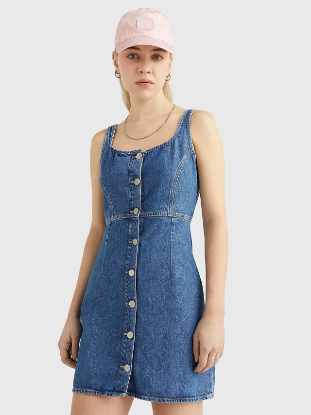 Tommy Hilfiger Slim Dress Bf Bg5031 Γυναικείο Φόρεμα Τζιν