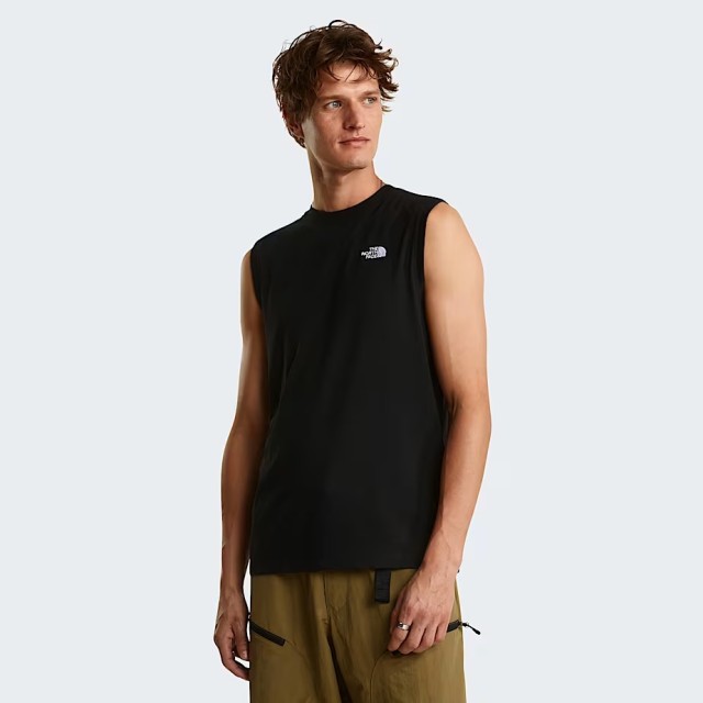 The North Face M Evolution Sd Reg Tank Tnf Pale Ανδρική Αμανικη Μπλούζα Μαύρη