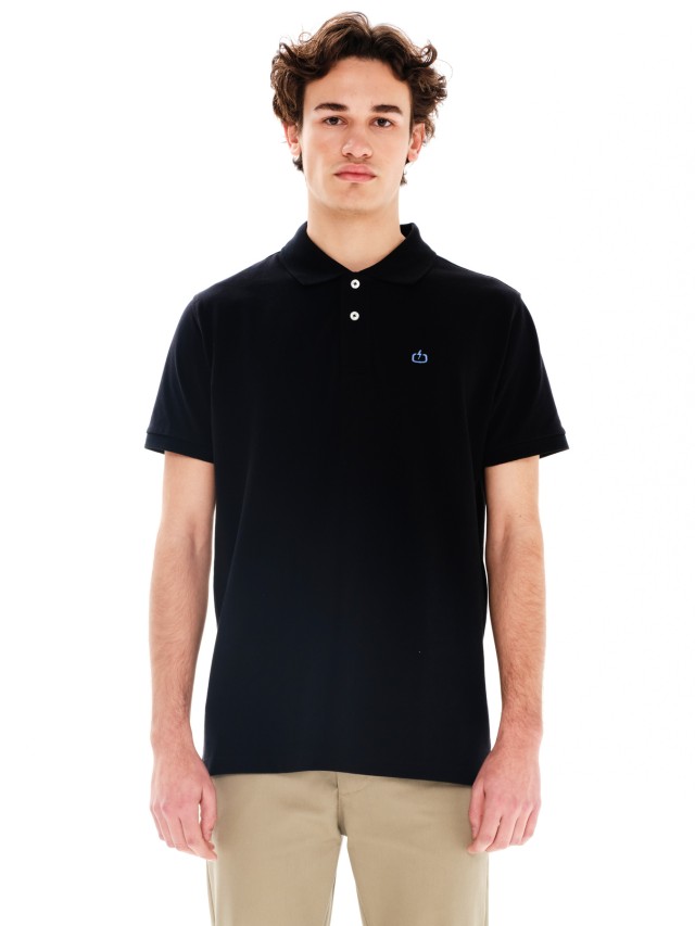 Emerson Mens Polo Shirt Ανδρική Μπλούζα Polo Μαύρη