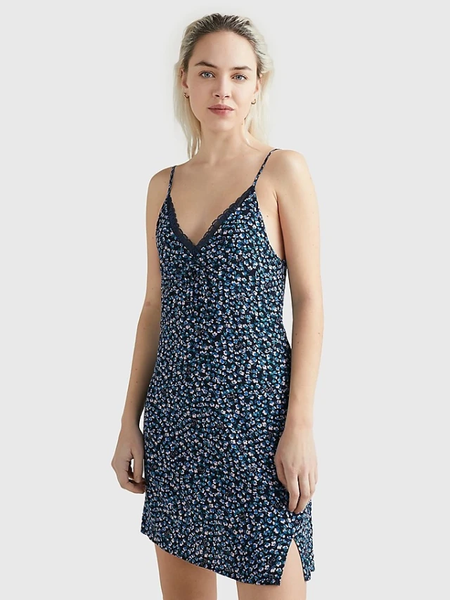 Tommy Hilfiger Tjw Ditsy Floral Lace Dress Γυναικείο Φόρεμα Μulti Color