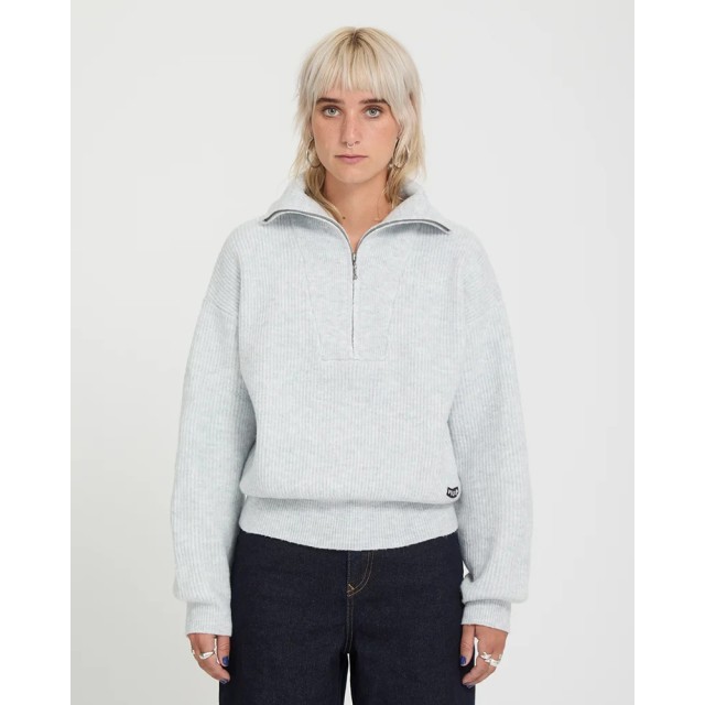 Volcom  Voltrane Sweater Γυναικείο Πλεκτό Γκρι