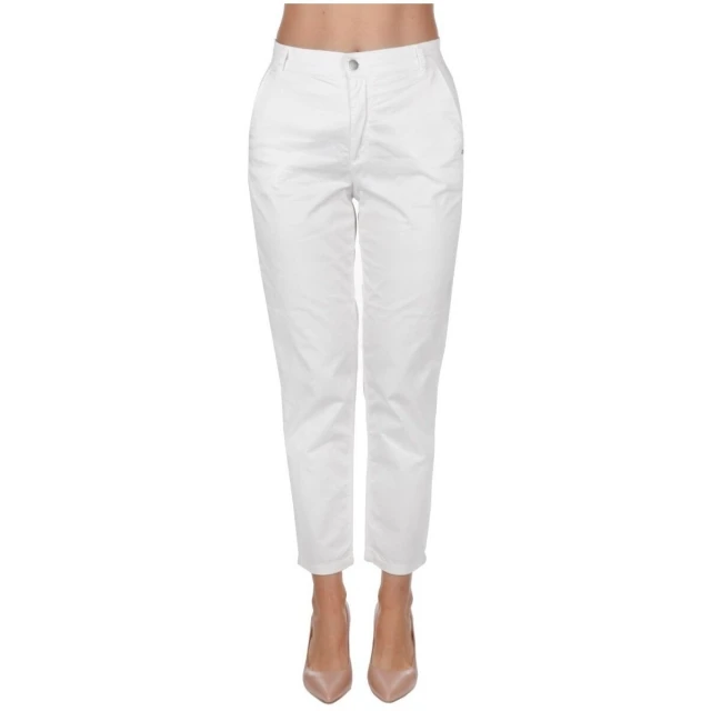 Guess Candis Chino Γυναικείο Chino Παντελόνι Λευκό
