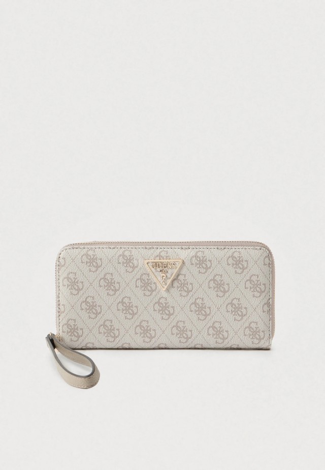 Guess Laurel Ii Slg Large Zip Around Γυναικείο Πορτοφόλι Γκρι