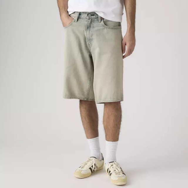 Levis 478 BAGGY SHORTS LIGHT INDIGO - WORN IN Ανδρική Βερμούδα Τζιν Χλωριο