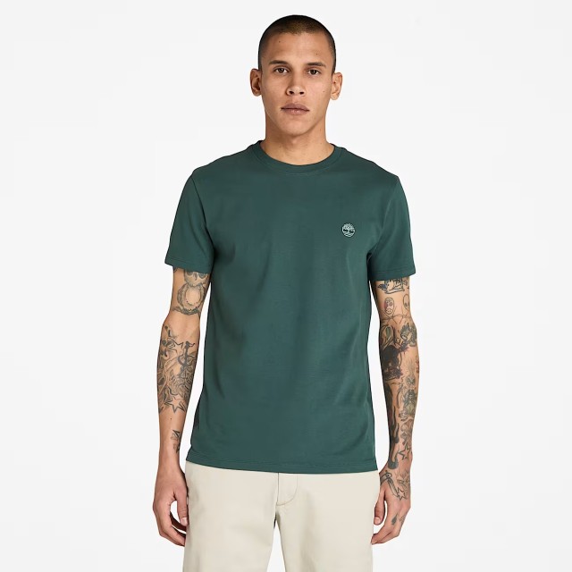 Timberland Dunstan River Short Sleeve Tee Green Gables Ανδρική Μπλούζα Πράσινη