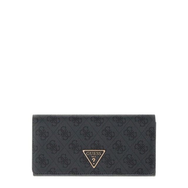 Guess Laurel Ii Slg Flap Organizer Γυναικείο Πορτοφόλι Ανθρακί