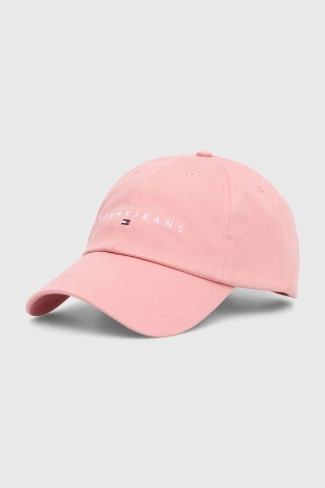 Tommy Hilfiger Tjw Linear Logo 6 Panel Cap Καπέλο Ροζ