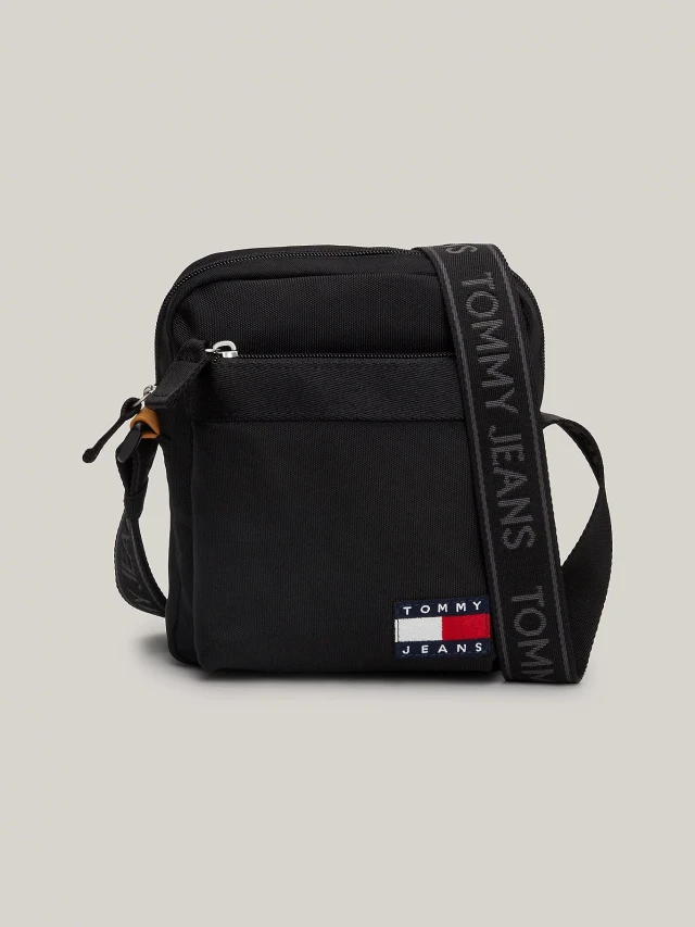 Tommy Hilfiger Tjm Essential Daily Reporter Ανδρική Τσάντα Μαύρη