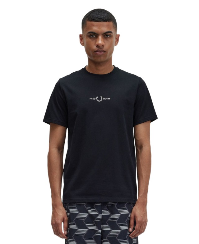 Fred Perry Ανδρική Μπλούζα Μαύρη