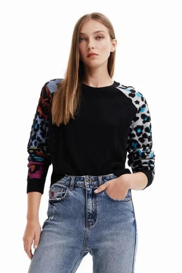 Desigual Jers_Ayla Γυναικειο Πλεκτο Μulti Color