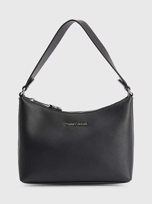 Tommy Hilfiger Tjw Academia  Shoulder Bag Γυναικεια Τσαντα Μαυρη