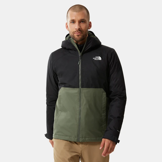 The North Face M Miller Ins Jkt Thyme/Tnf Black Ανδρικό Μπουφάν Μαύρο-Πράσινο