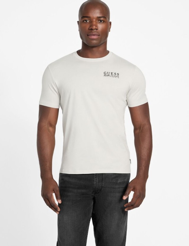 Guess Aidy Cn Ss Tee Ανδρική Μπλούζα Γκρι