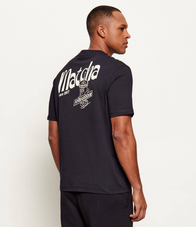 Napapijri S-Flint Ss Fancy Fx2 Ανδρική Μπλούζα Μαύρο