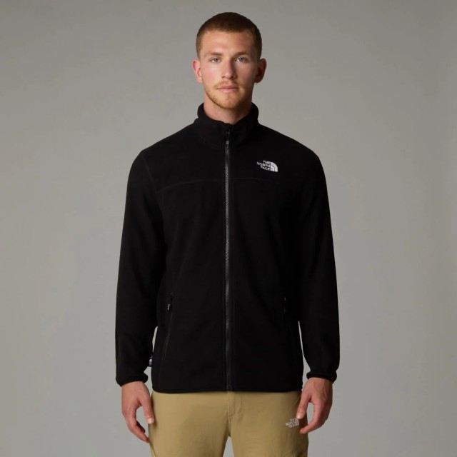 The North Face M 100 Glac Fz Glac Black Ανδρική Ζακέτα Fleece Μαύρη