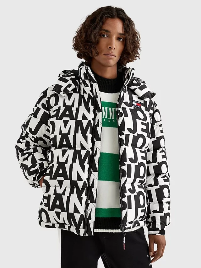 Tommy Hilfiger TJM Alaska Fashion Puffer Ανδρικο Μπουφαν Μαυρο