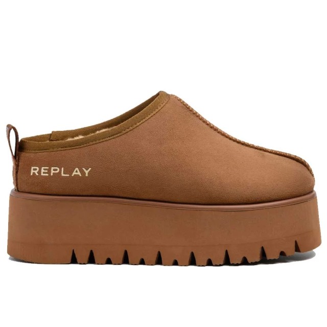 Replay Γυναικεία Mules Καφέ