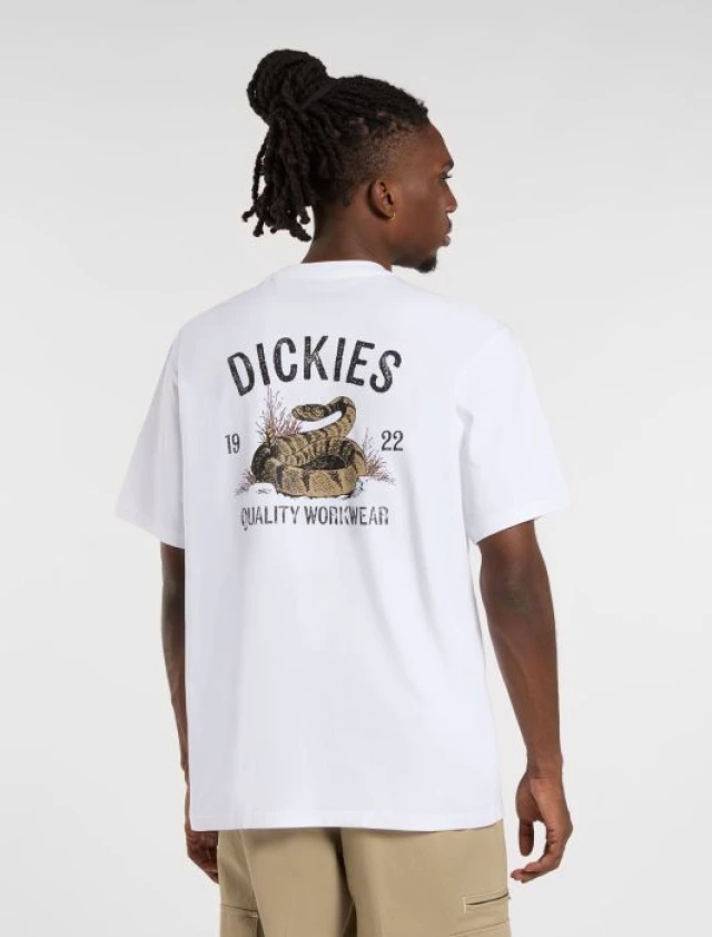 Dickies Dickies Snake Ss Tee White Ανδρική Μπλούζα Λευκή