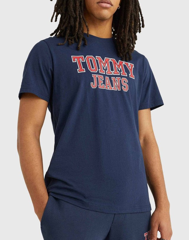 Tommy Hilfiger Tjm Essential Tj Tee Ανδρική Μπλούζα Μπλε
