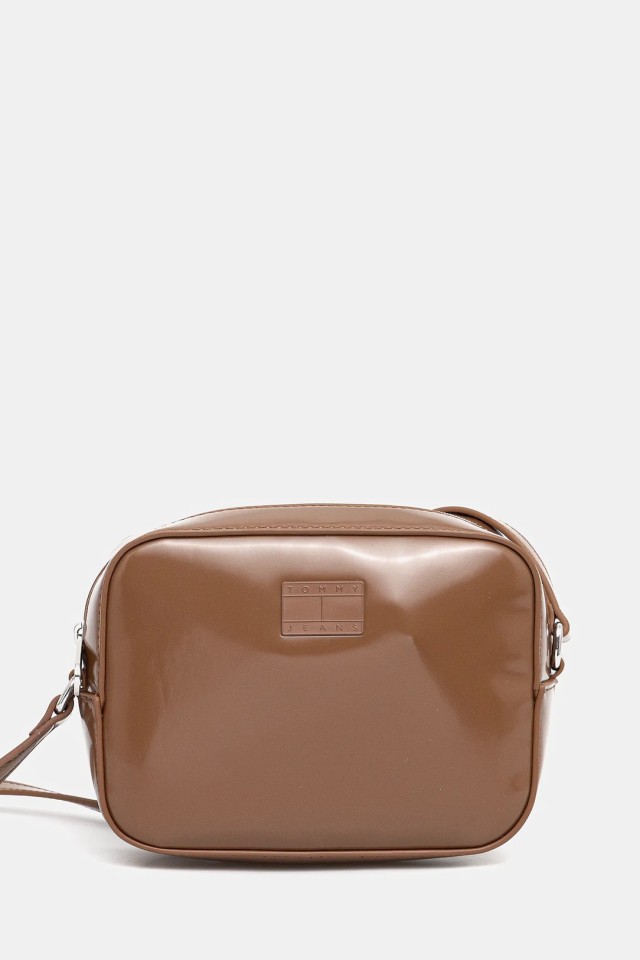 Tommy Hilfiger Tjw Must Camera Bag Γυναικεία Τσάντα Καφέ