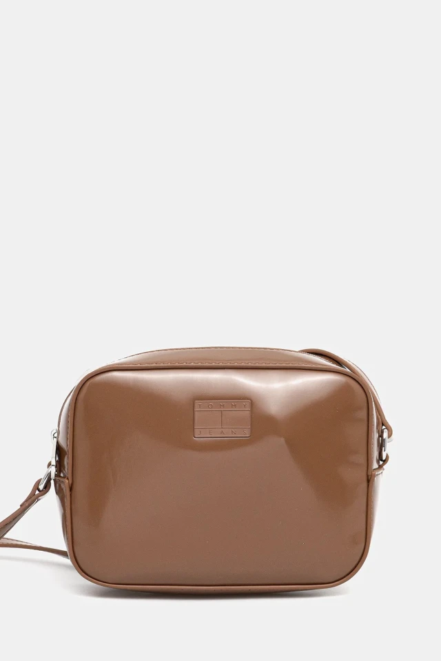 Tommy Hilfiger Tjw Must Camera Bag Γυναικεία Τσάντα Καφέ