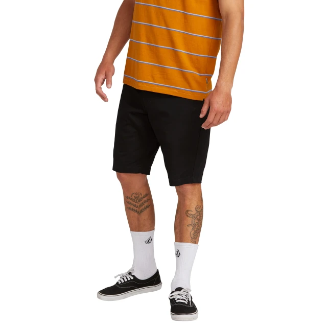 Volcom Frckn Mdn Strch Sht 21 Ανδρικη Βερμουδα Μαυρη