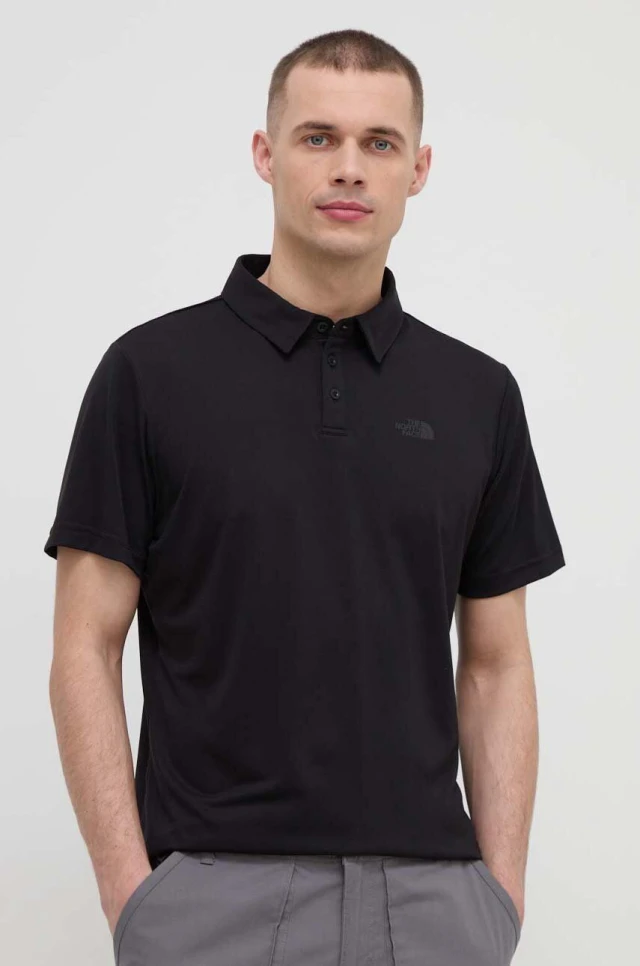 The Northface M Tanken Polo - Eu Ανδρική Μπλούζα Polo Μαύρη
