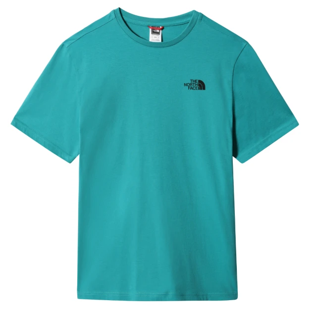 The North Face M S/S Simple Dome Te Porclngn/Tnf Ανδρικη Μπλουζα Πετρολ