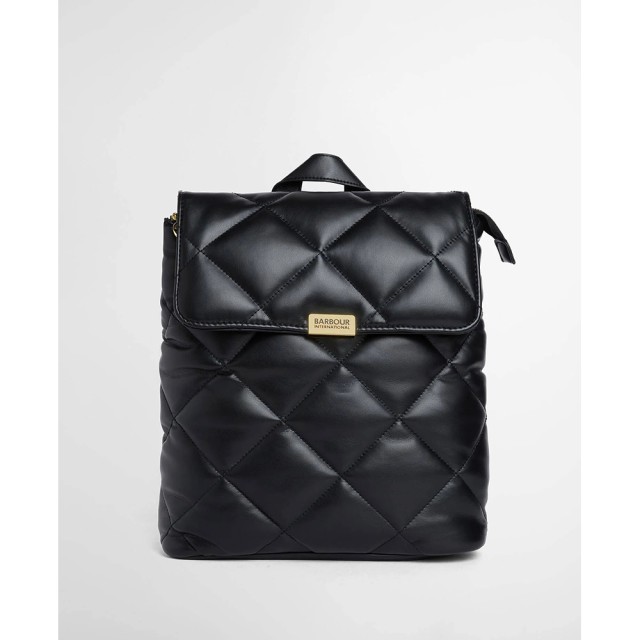 Barbour B.Intl Soft Quilt Hoxton Backpack Γυναικεία Tσάντα Backpack Μαύρη