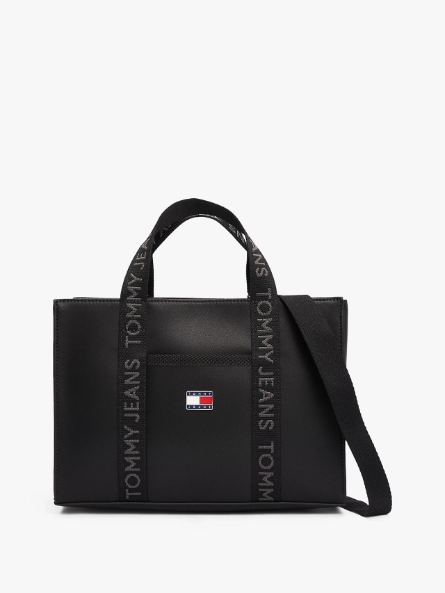 Tommy Hilfiger Tjw Daily Elevated Mini Tote Γυναικεία Τσάντα Μαύρη