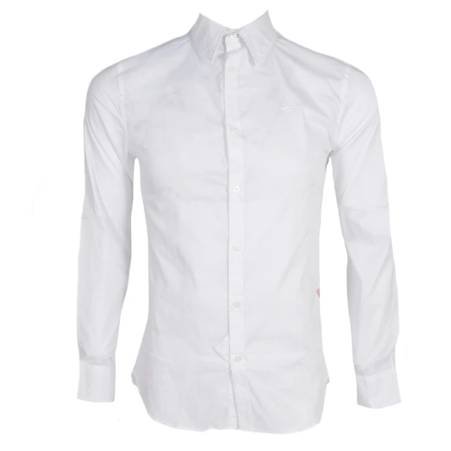 Guess Ανδρικο Πουκαμισο Λευκο Venice Super Slim Fit