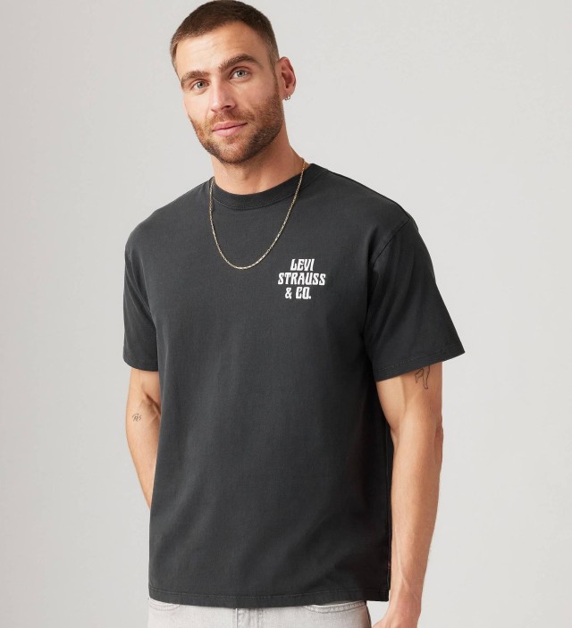 Levis Vintage Fit Graphic Tee Blacks Ανδρική Μπλούζα Μαύρη