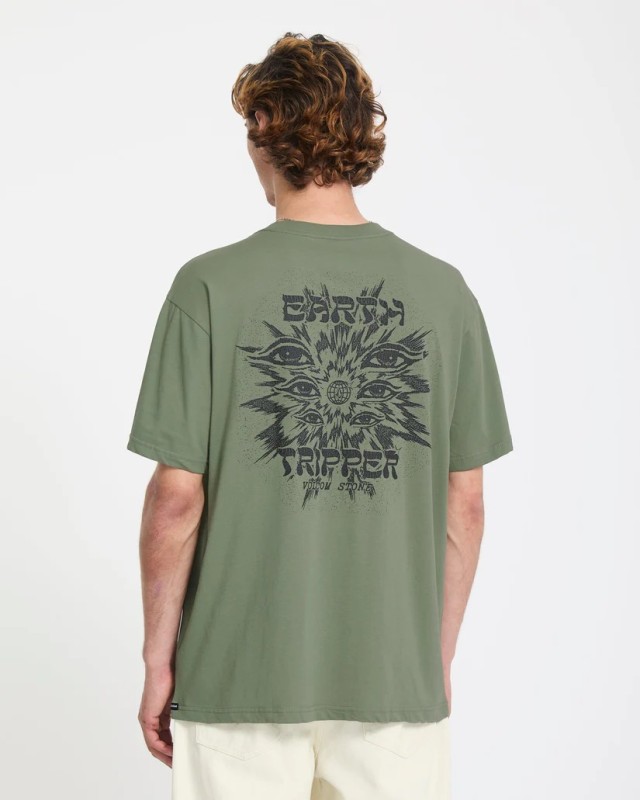 Volcom Remote Viewer Sst Ανδρική Μπλούζα Πράσινη