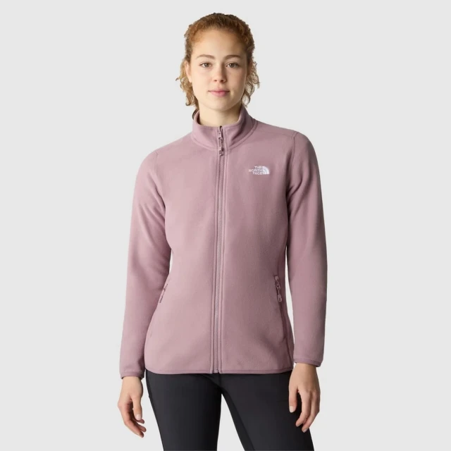 The North Face W 100 Glacier Fz - Eu Fawn Grey Γυναικεία Ζακετα Fleece Μωβ