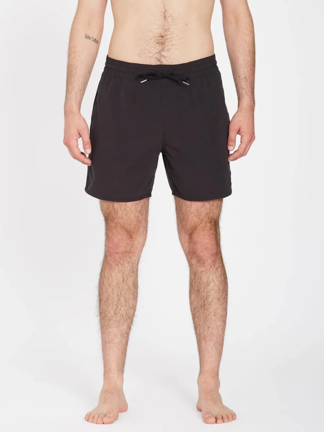 Volcom Lido Solid Trunk 16 Ανδρικο Μαγιο Μαυρο