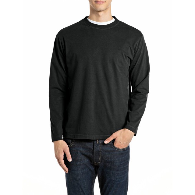 Replay Ανδρική Μπλούζα Μαύρη