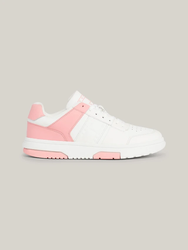 Tommy Hilfiger The Brooklyn Leather Γυναικεία Sneakers Ροζ