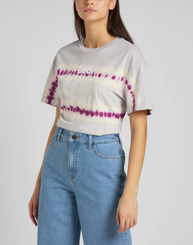 L43Pehuw Lee Relaxed Crew Tee Arctic Ice Γυναικεια Μπλουζα Multi Color