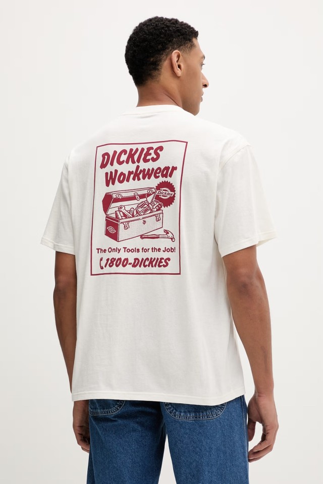 Dickies Dry Ridge Ss Tee Egret Ανδρική Μπλούζα Εκρου