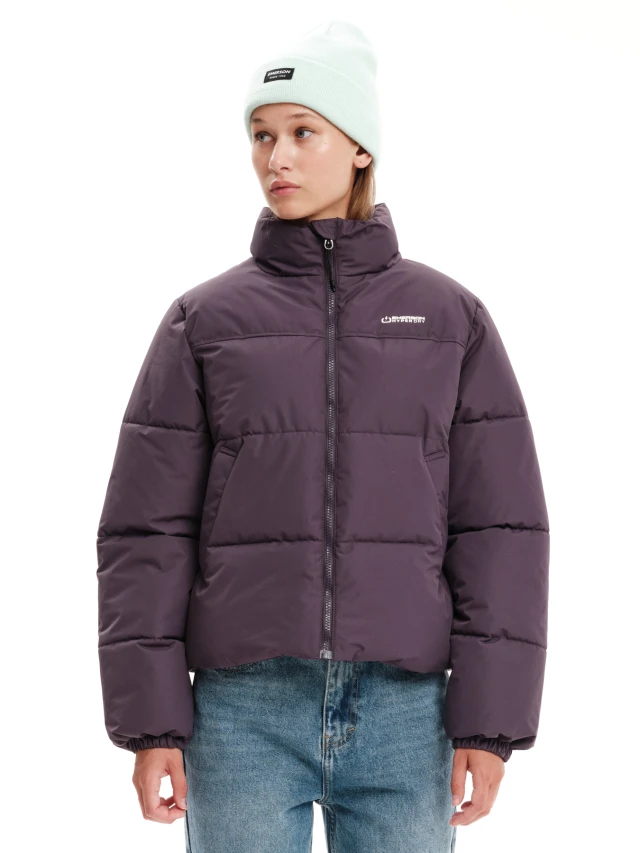 Emerson Womens Puffer Jacket Γυναικείο Μπουφάν Μωβ