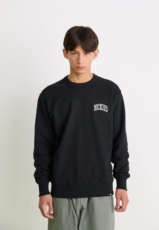 Dickies Aitkin Chest Sweatshirt Blk/Plum Ανδρικο Φούτερ Μαύρο