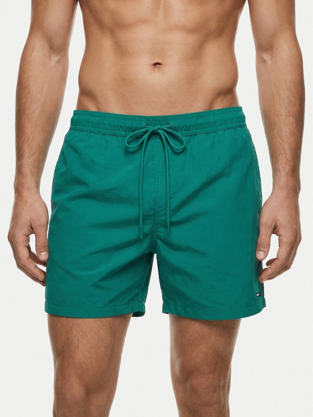 Tommy Hilfiger Medium Drawstring Ανδρικό Μαγιό Πράσινο