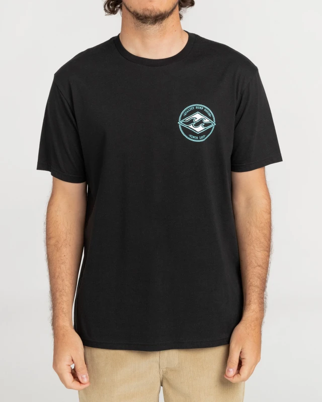 Billabong Rotor Diamond Ss Ανδρικh Μπλουζα Μαυρη