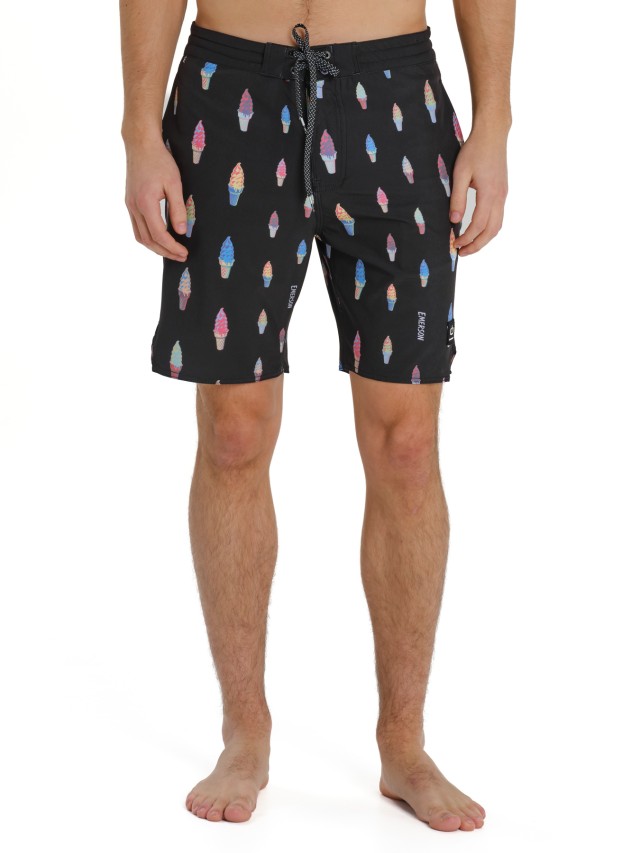 Emerson Mens Board Shorts Ανδρικό Μαγιό Μαύρο