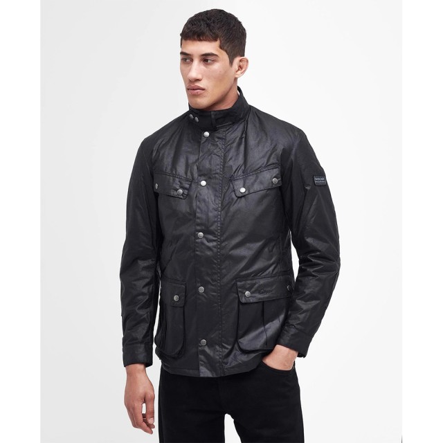 Barbour B.intl Duke Wax Jacket Ανδρικο Μπουφαν Μαυρο