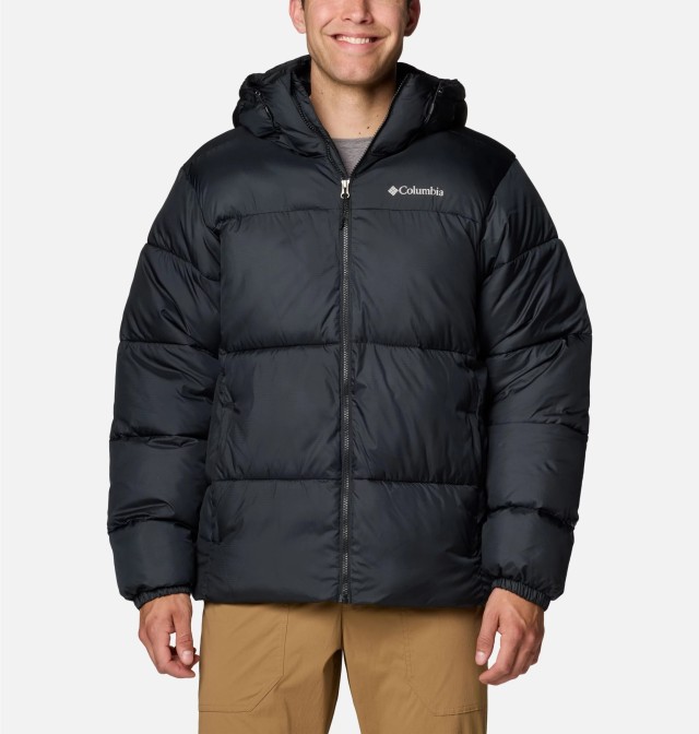 Columbia Puffect™ II Hooded Jacket Ανδρικό Μπουφάν Μαύρο